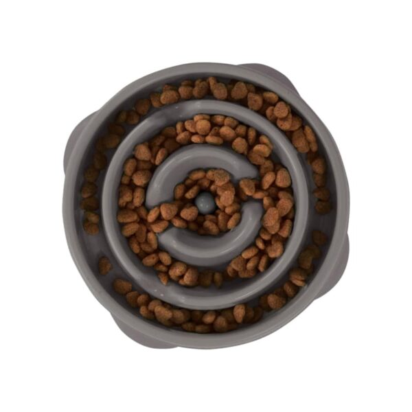 Outward Hound Fun Feeder/Slo Bowl medium grijs