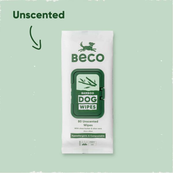 Beco Bamboo Dog Wipes - Geurloos - 80 st - Afbeelding 2
