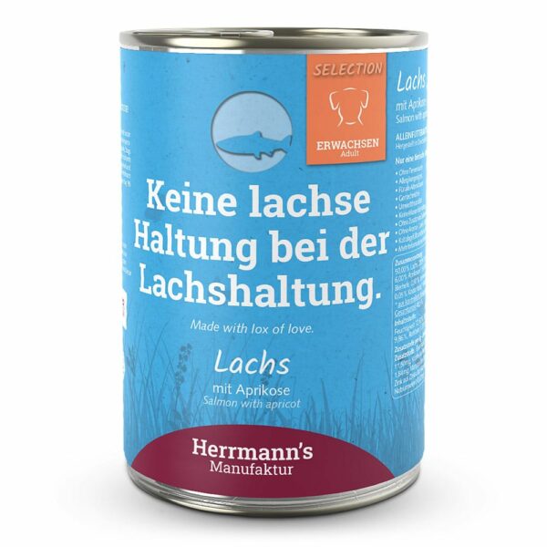 Herrmann's Sensitive - Zalm met Abrikoos 400 gr