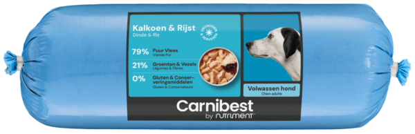 Carnibest Kalkoen en Rijst (1kg)