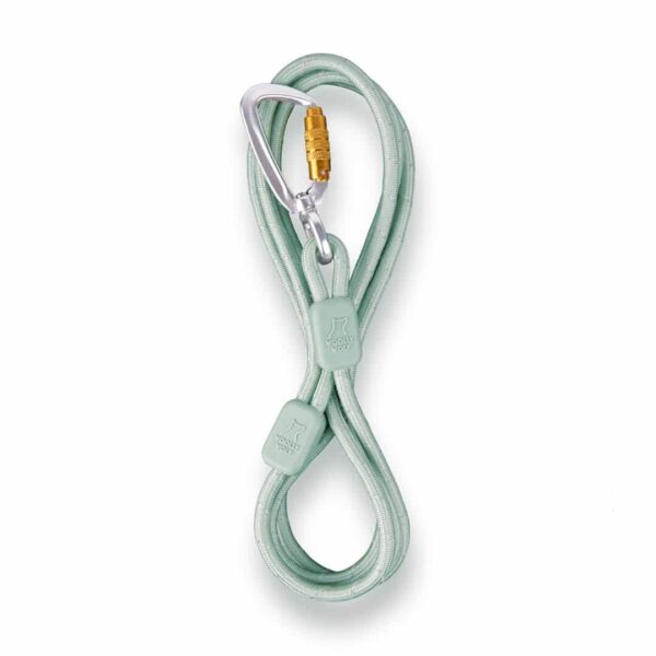 Woolly Wolf - Rope Leash (dun)- 8mm - Glacier Green - groen