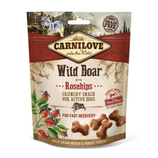 Carnilove Crunchy Snack - Wild Boar with Rosehips 200 gr