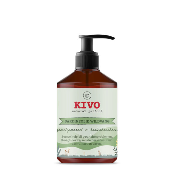 Kivo Sardineolie met Groenlipmossel en Haaienkraakbeen 500 ml