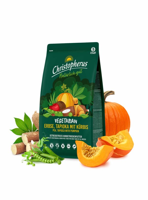 Christopherus Vega Hondenvoeding - Pea tapioca with pumpkin - Afbeelding 2