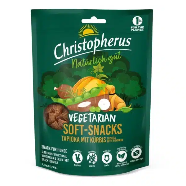 Christopheros - Semi-moist Snack vegetarian tapioca with pumpkin