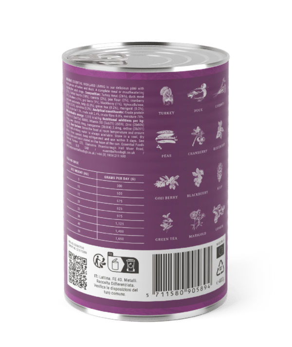 Essential Foods - Highland Living Blikvoeding 400 gr - Afbeelding 2
