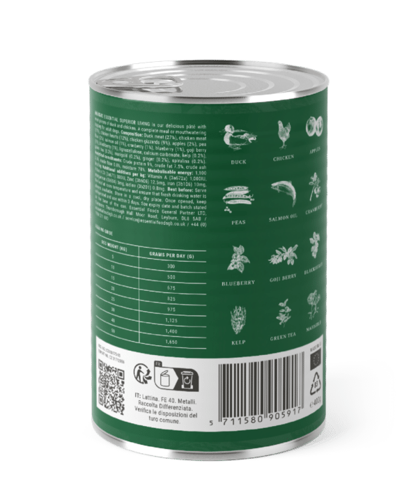 Essential Foods - Superior Living Blikvoeding 400 gr - Afbeelding 2