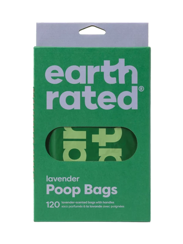 Earth Rated poepzakjes met handvat 120 st lavendel