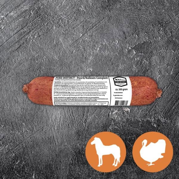 Pure Instinct - Kalkoen & Paard Compleet 500 gr