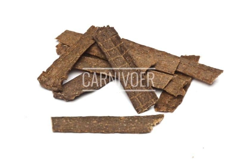 Carnivoer Paardenvlees strips 125 gr