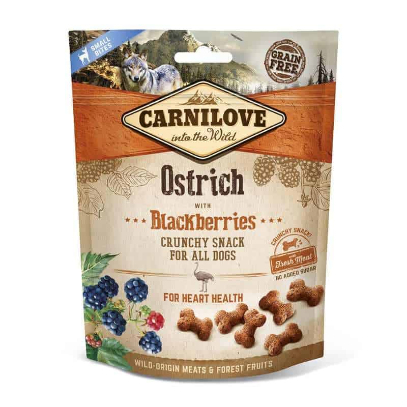 Carnilove Crunchy Snack - Ostrich with Blackberries 200 gr