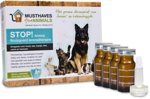 Stop! Animal bodyguard aromatherapie vlooien en teekdruppels