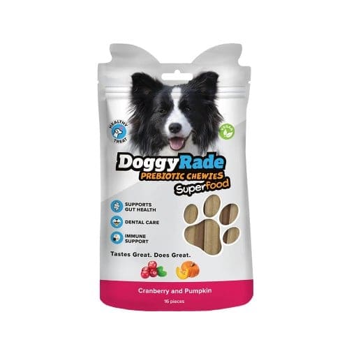 DoggyRade Prebiotic Superfood Chewies met Cranberry & Pompoen 100gr