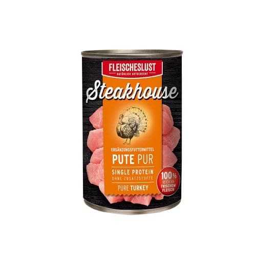 Fleischeslust Steakhouse blik puur kalkoen 400 gr