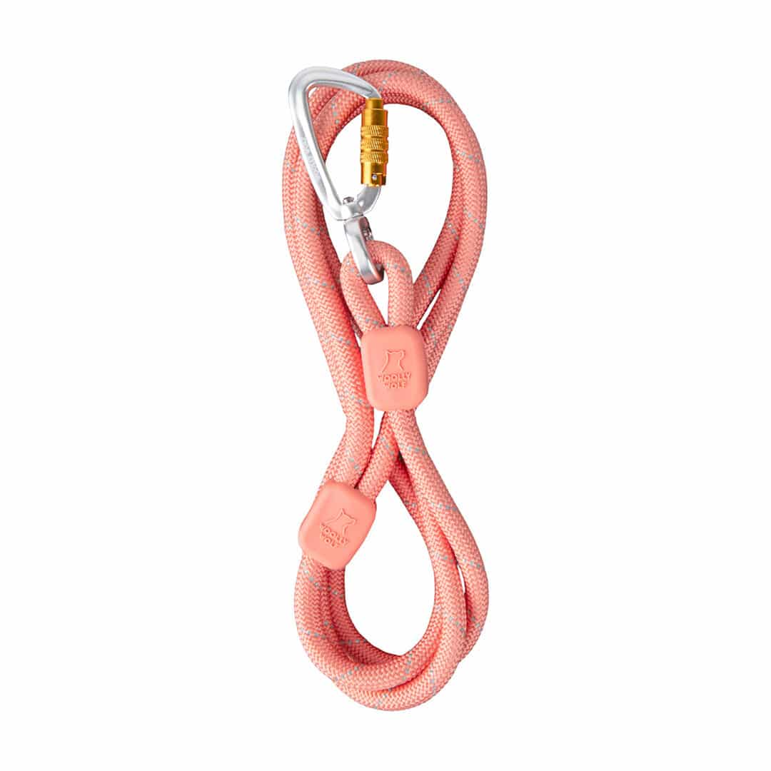 Woolly Wolf - Rope Leash - 10 mm - Salmon Pink