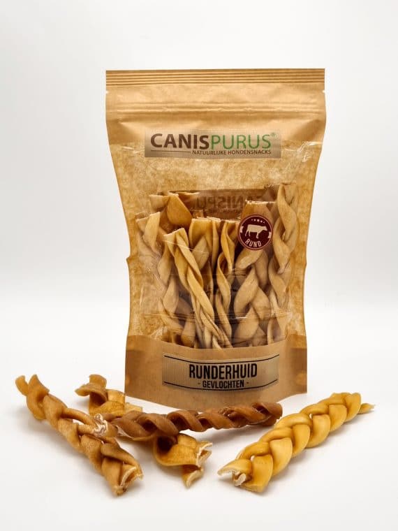 Canis Purus - Runderkophuid gevlochten 5 x 20 cm